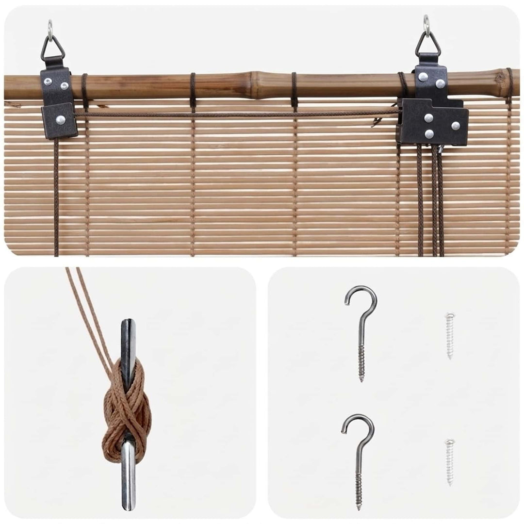 Rullegardin Brun 70 x 220 cm Bambus
