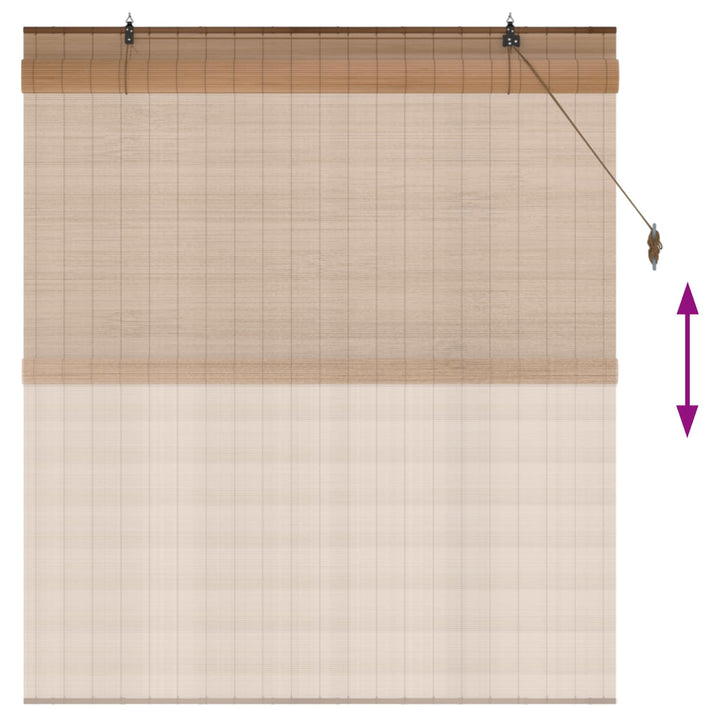 Rullegardin Brun 130 x 160 cm Bambus