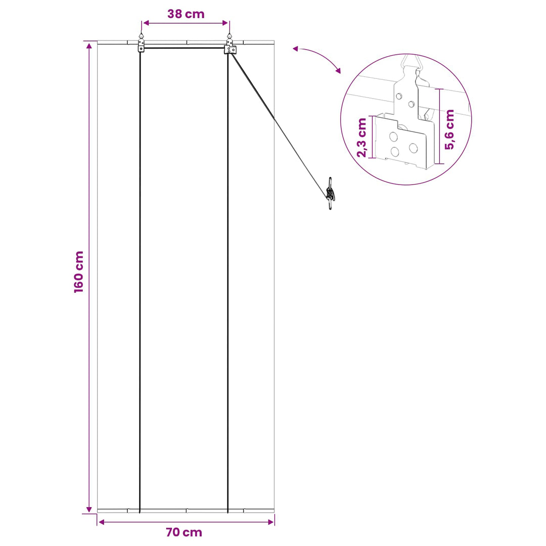 Rullegardin Grå 70 x 160 cm Bambus