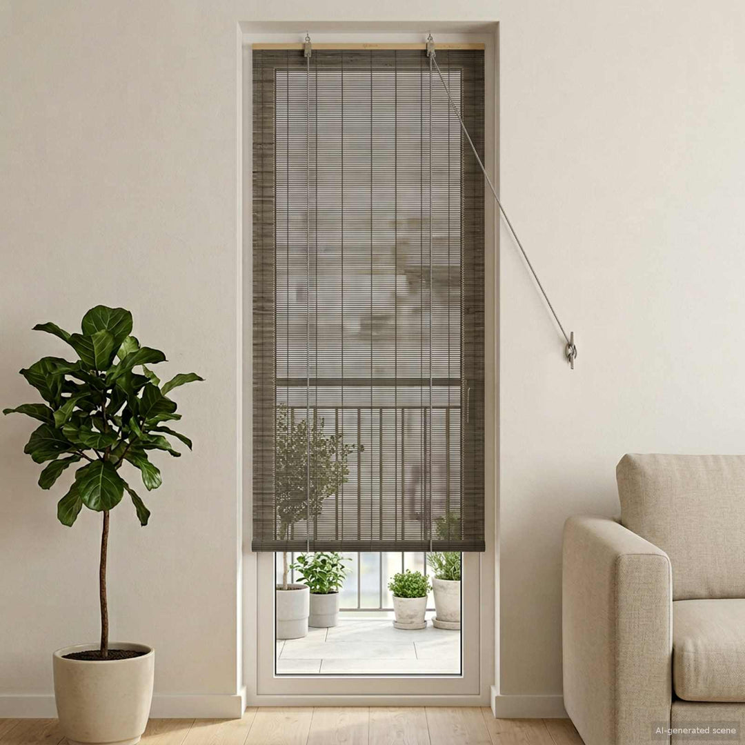Rullegardin Grå 70 x 220 cm Bambus