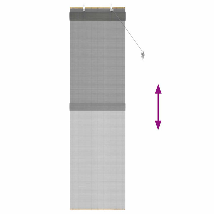 Rullegardin Grå 70 x 220 cm Bambus