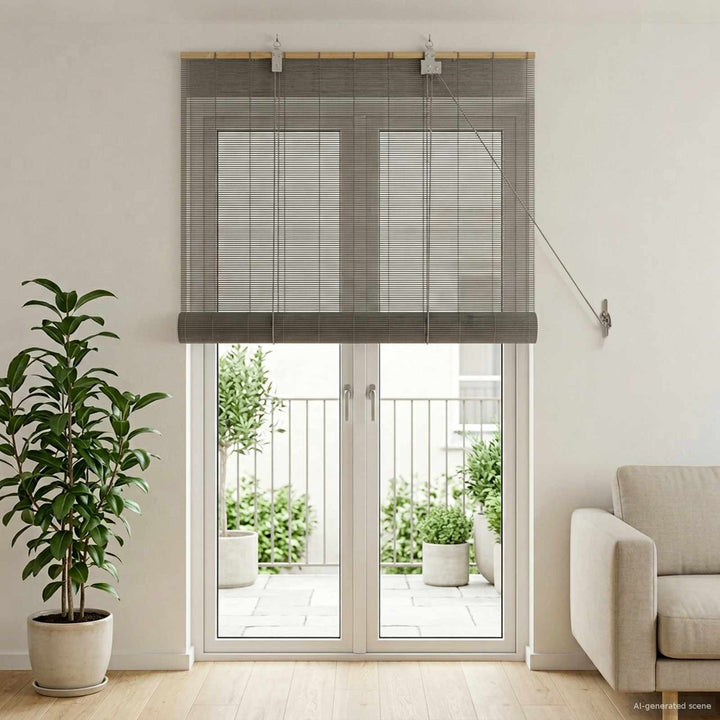 Rullegardin Grå 80 x 220 cm Bambus