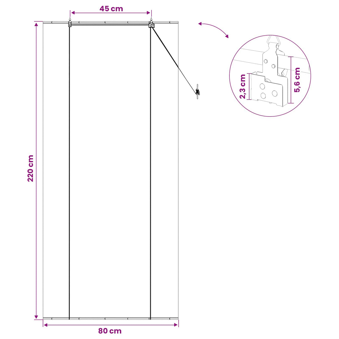 Rullegardin Grå 80 x 220 cm Bambus