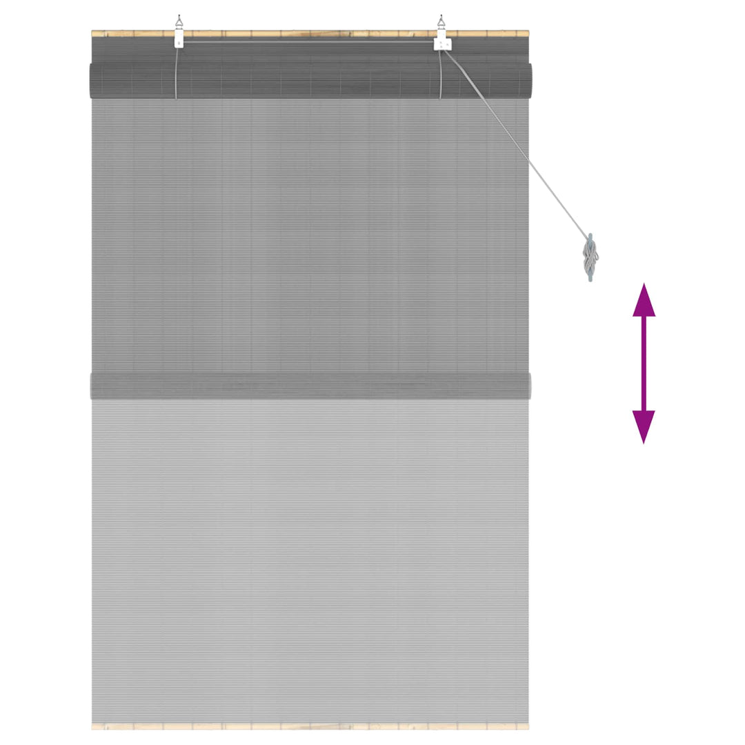Rullegardin Grå 100 x 160 cm Bambus