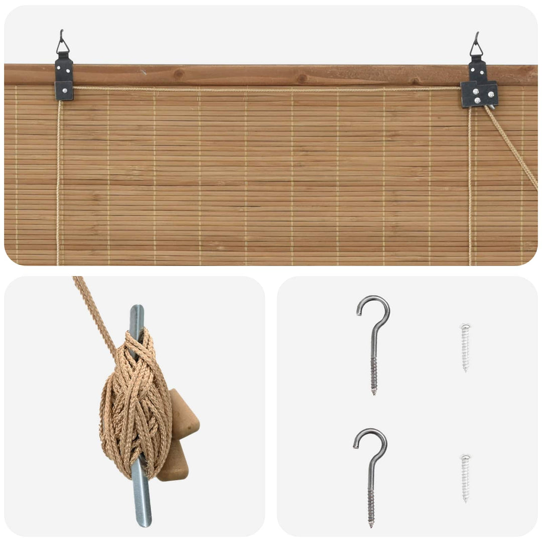 Rullegardin Brun 70 x 160 cm Bambus