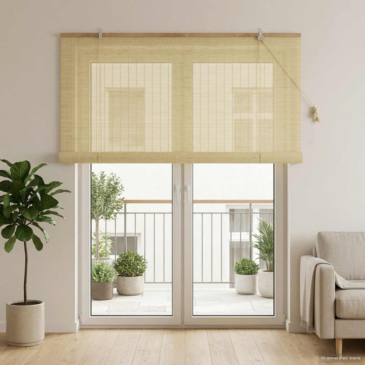 Rullegardin Naturfarvet 160 x 220 cm Bambus