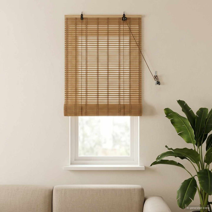 Rullegardin Naturlig og Brun 70 x 160 cm Bambus