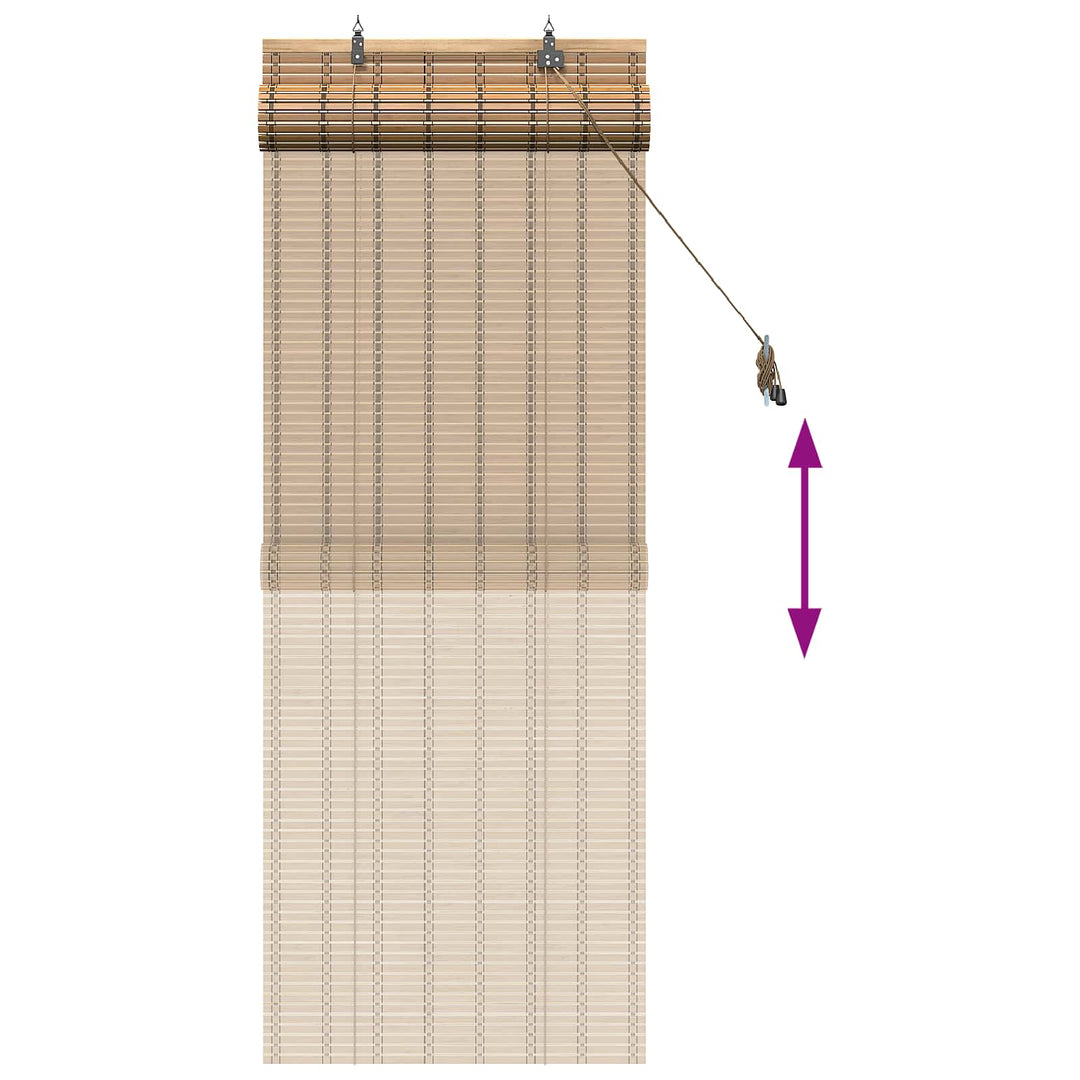 Rullegardin Naturlig og Brun 70 x 160 cm Bambus