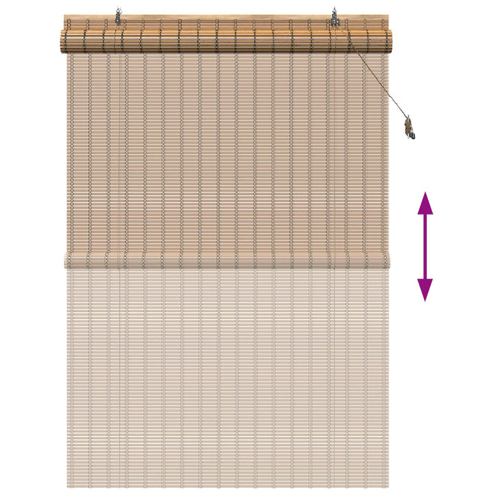 Rullegardin Naturlig og Brun 130 x 220 cm Bambus