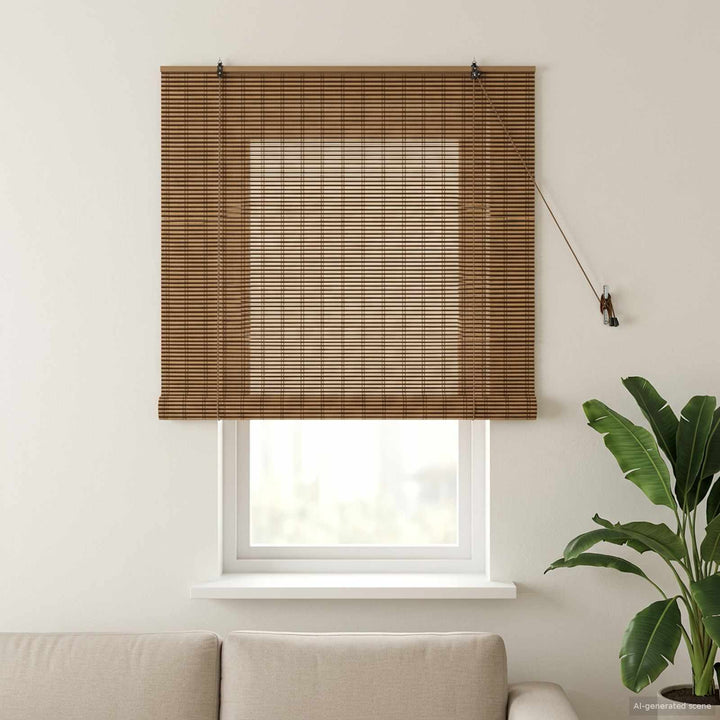 Rullegardin Brun 160 x 160 cm Bambus