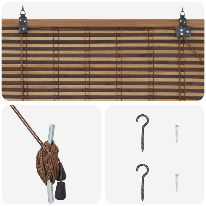 Rullegardin Brun 160 x 220 cm Bambus