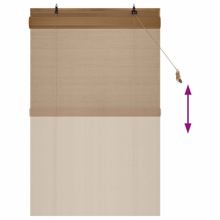 Rullegardin Brun 90 x 160 cm Bambus