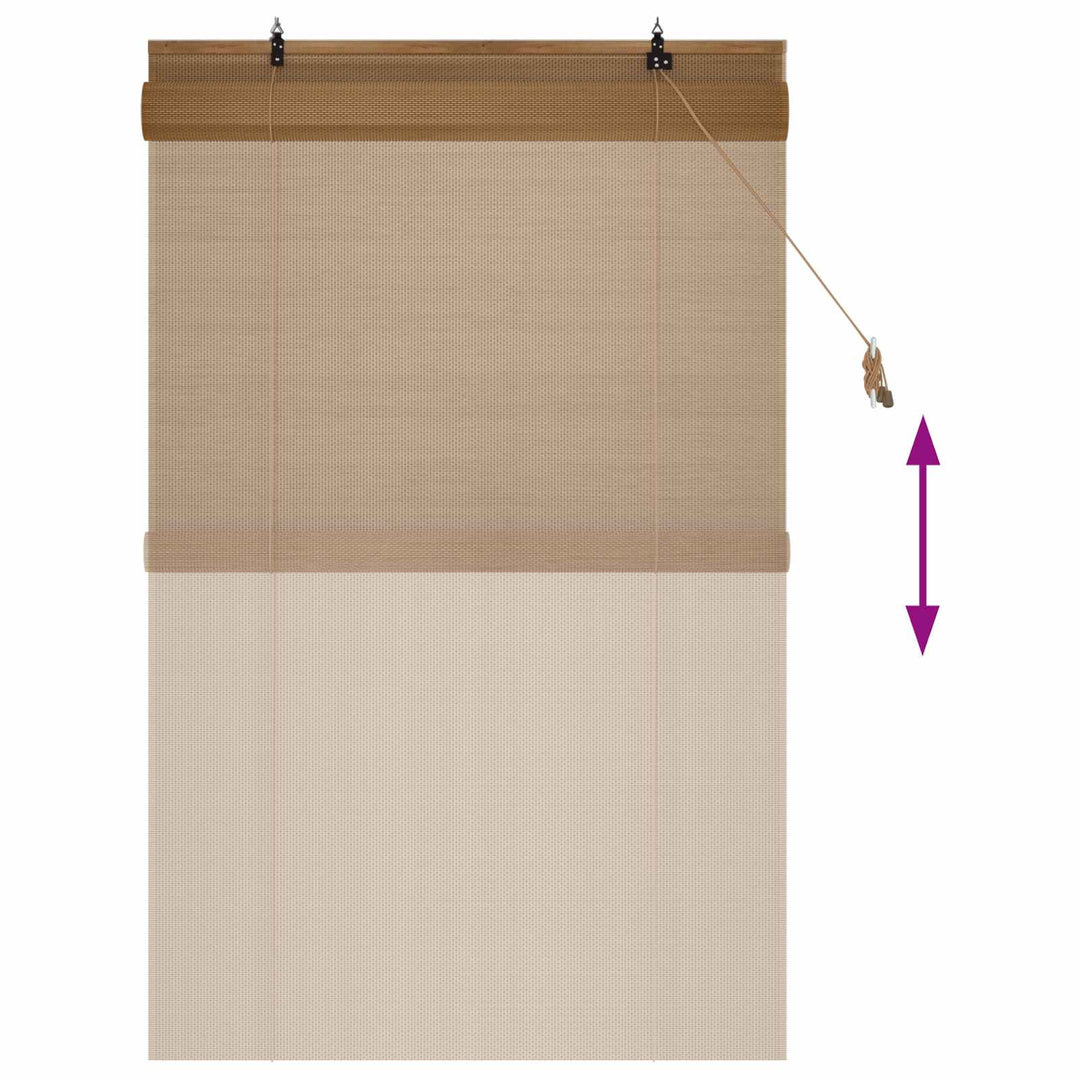 Rullegardin Brun 120 x 160 cm Bambus