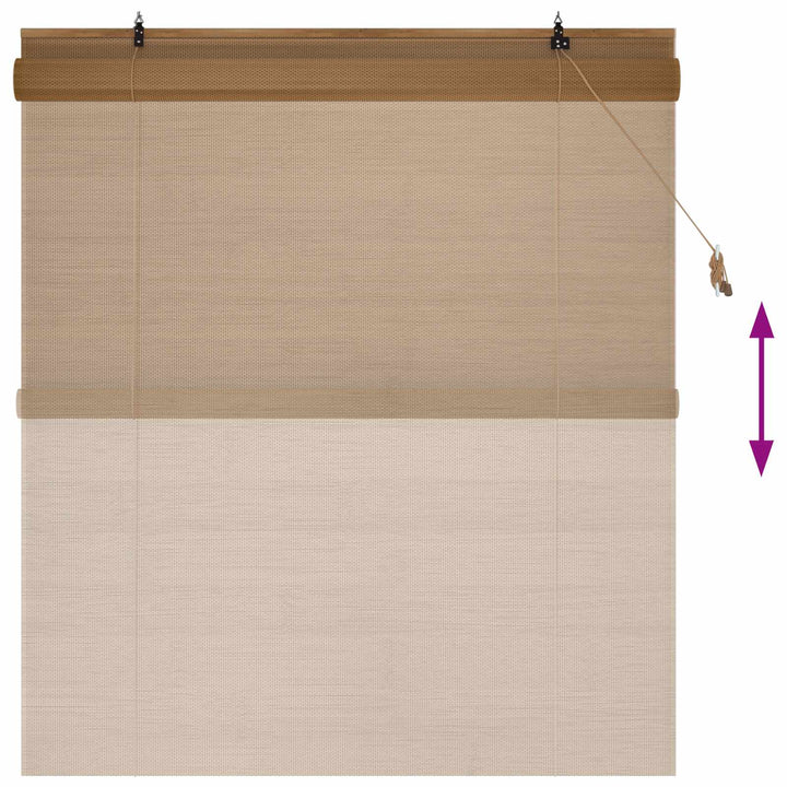 Rullegardin Brun 160 x 160 cm Bambus