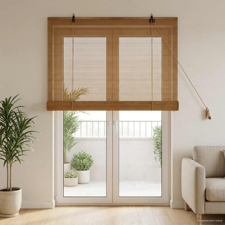 Rullegardin Brun 110 x 220 cm Bambus