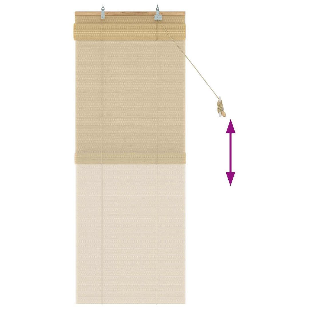 Rullegardin Naturfarvet 70 x 160 cm Bambus