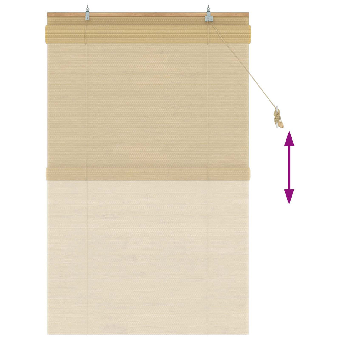 Rullegardin Naturfarvet 120 x 160 cm Bambus