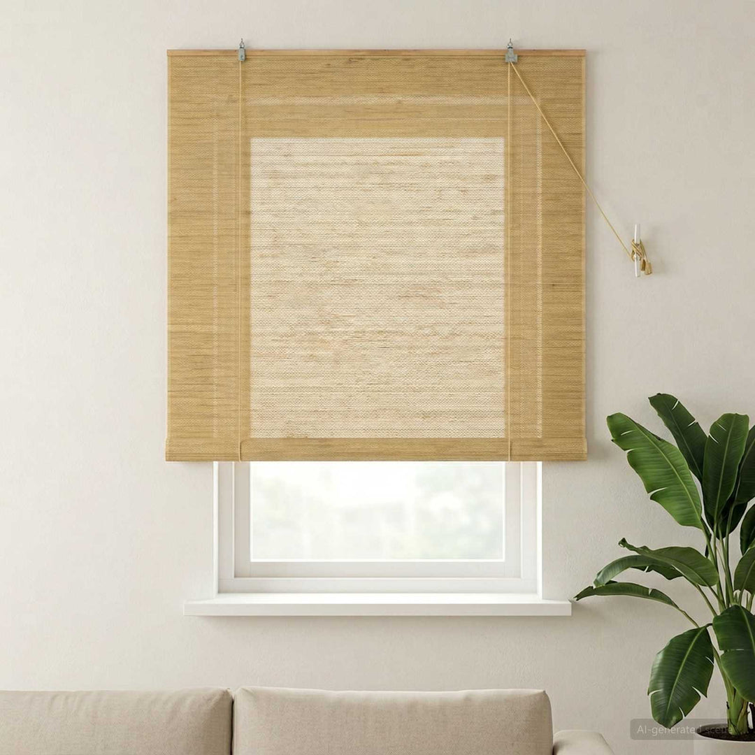 Rullegardin Naturfarvet 160 x 160 cm Bambus