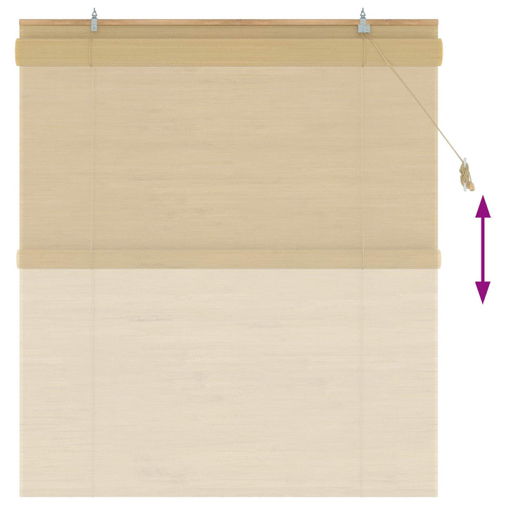 Rullegardin Naturfarvet 160 x 160 cm Bambus