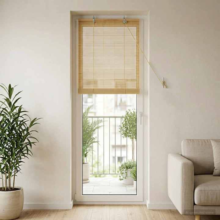 Rullegardin Naturfarvet 50 x 220 cm Bambus