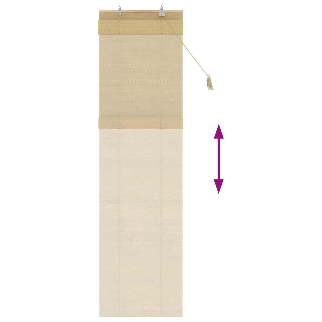 Rullegardin Naturfarvet 50 x 220 cm Bambus
