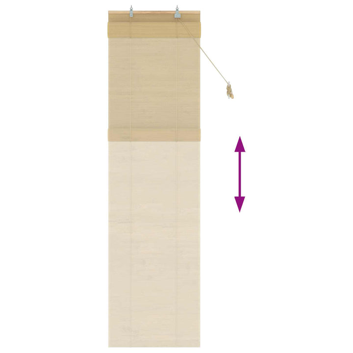 Rullegardin Naturfarvet 50 x 220 cm Bambus