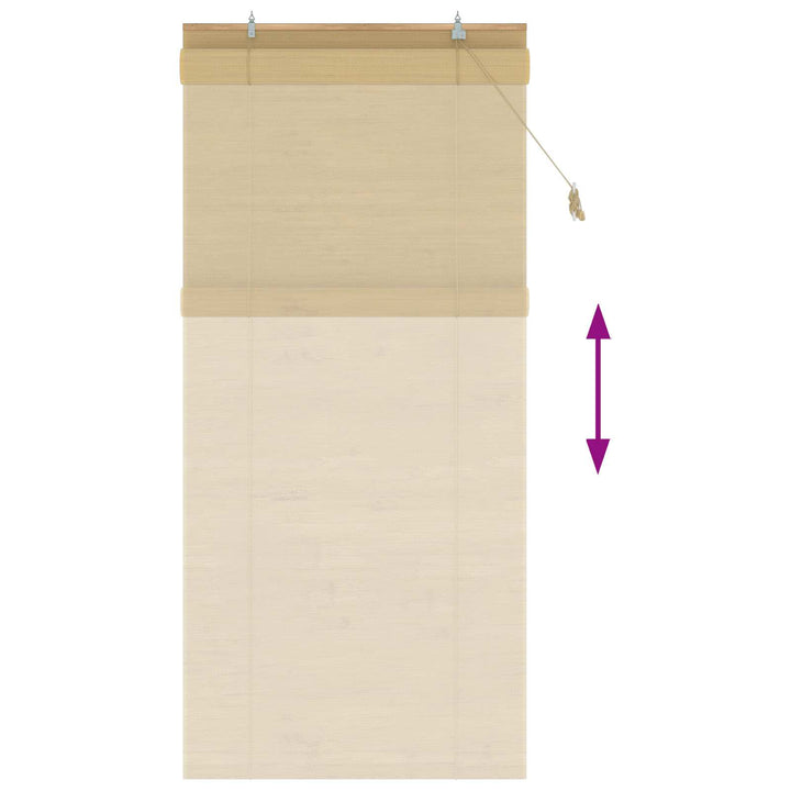 Rullegardin Naturfarvet 110 x 220 cm Bambus