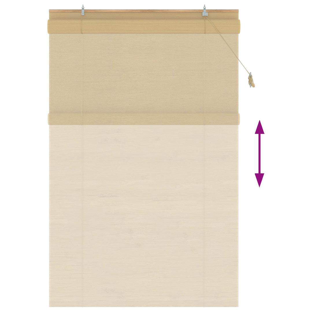 Rullegardin Naturfarvet 150 x 220 cm Bambus