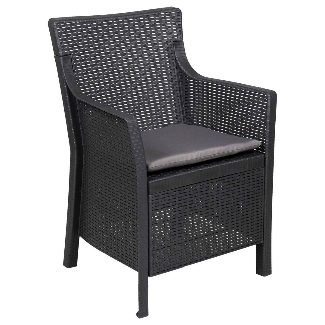 Lounge sæt med pude 3 pcs Antracit PP