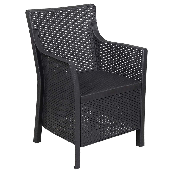 Lounge sæt med pude 3 pcs Antracit PP