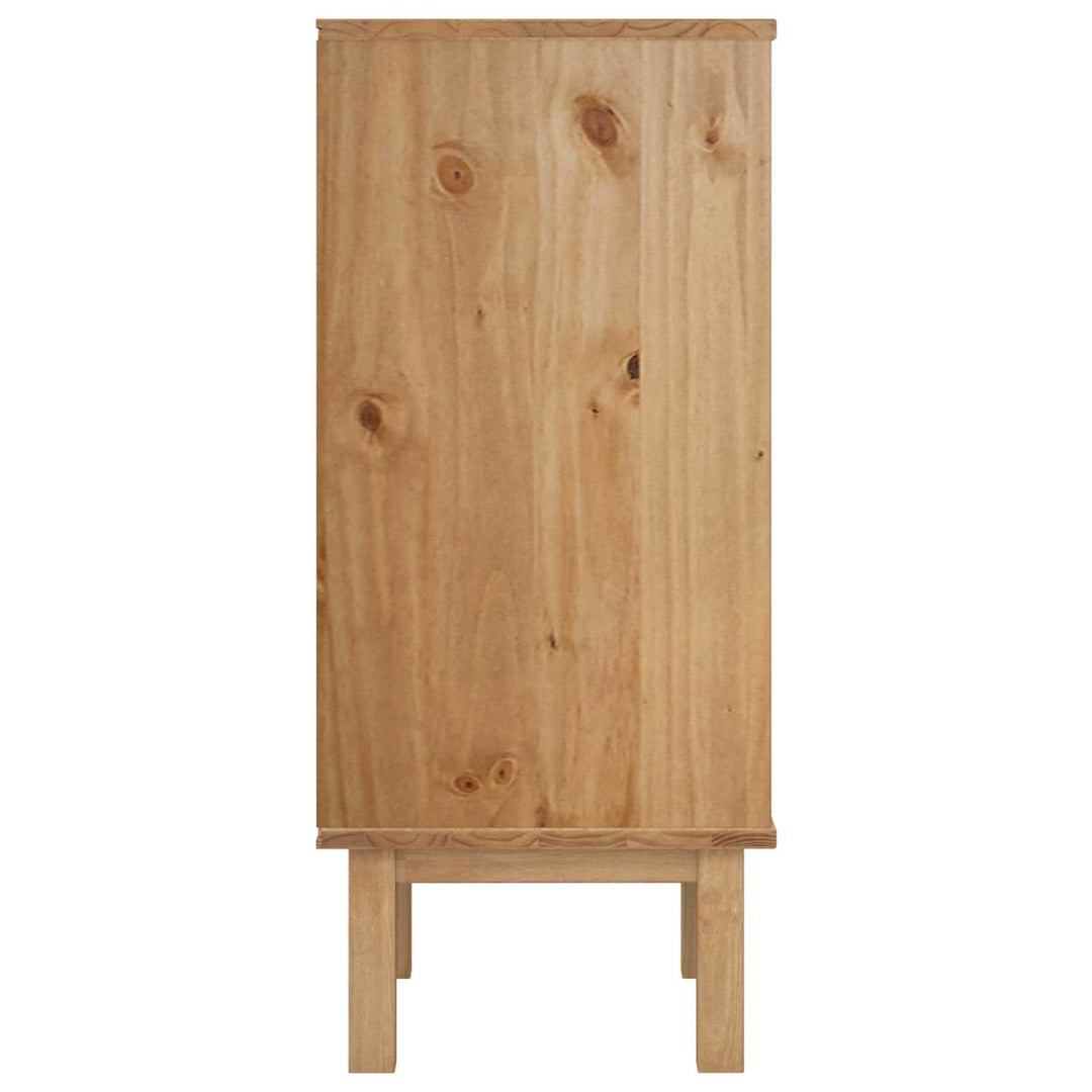 Skuffeskab OTTA Sort 45 x 39 x 90 cm Massivt fyrretræ