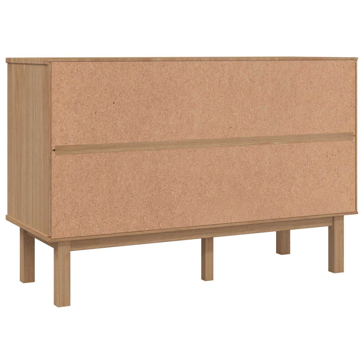Skuffeskab OTTA Sort 111 x 43 x 73,5 cm Massivt fyrretræ