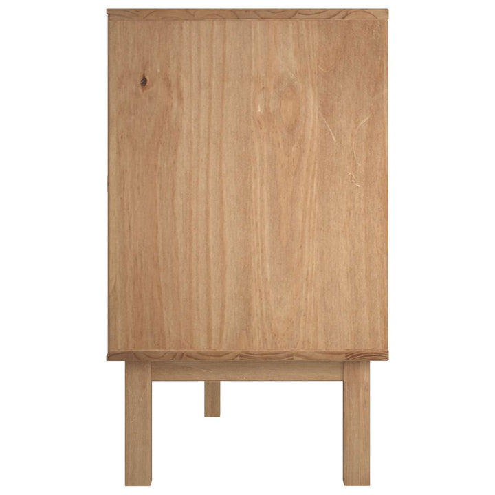 Sideboard OTTA Sort 113,5 x 43 x 73 cm Massivt fyrretræ