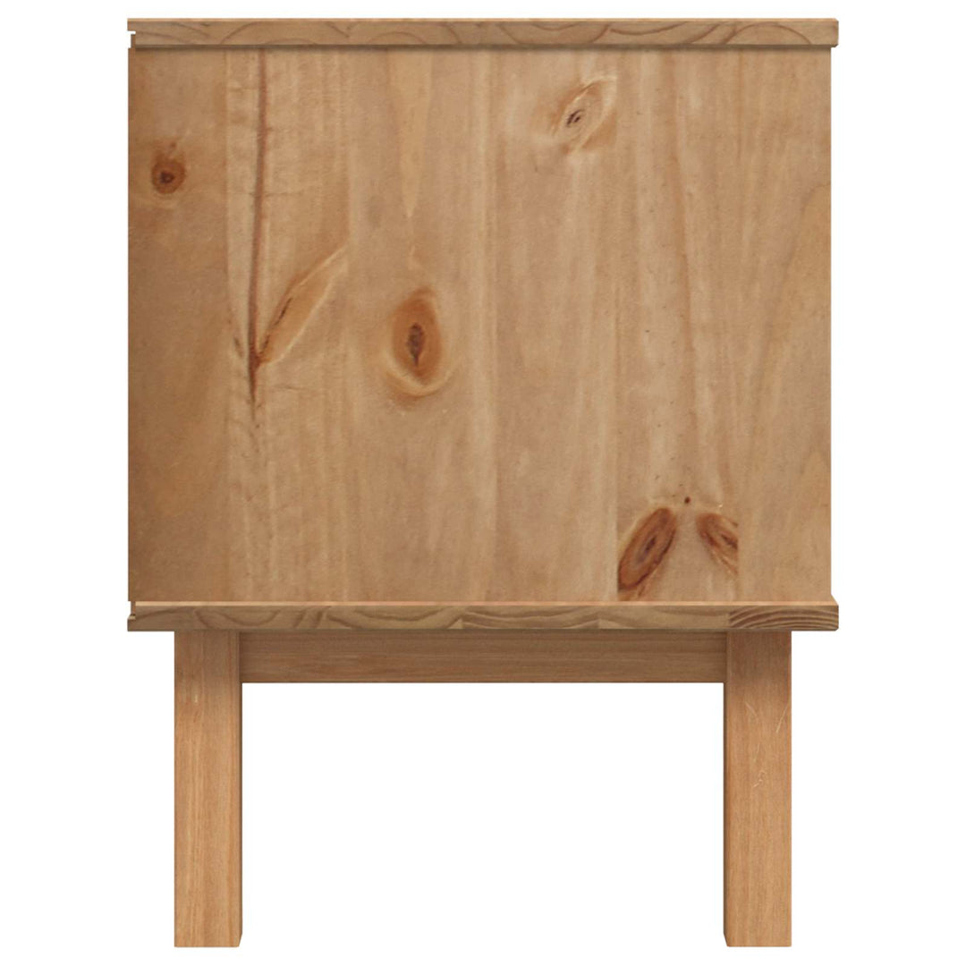 TV-bord OTTA 113,5 x 43 x 57 cm Sort Massivt fyrretræ