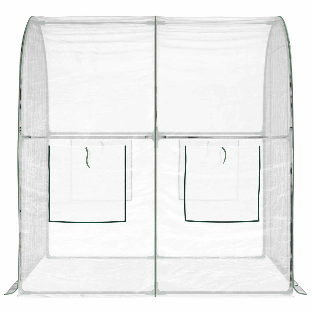 Drivhus med ramme 160 x 200 x 192,5 cm PVC Transparent