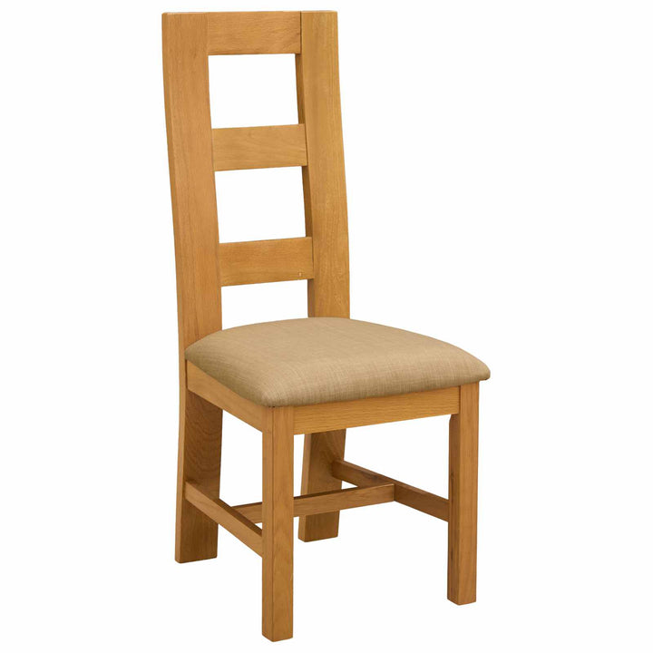 Spisestuesæt 7 stk. Beige Massivt Eg Træ