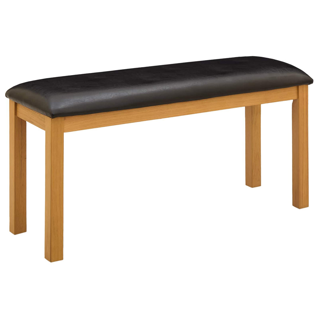 Spisestuesæt 5 stk. Sort Massivt Eg Træ