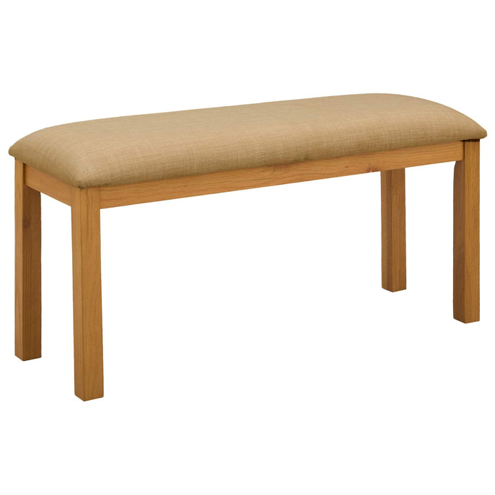 Spisestuesæt 5 stk. Beige Massivt Eg Træ