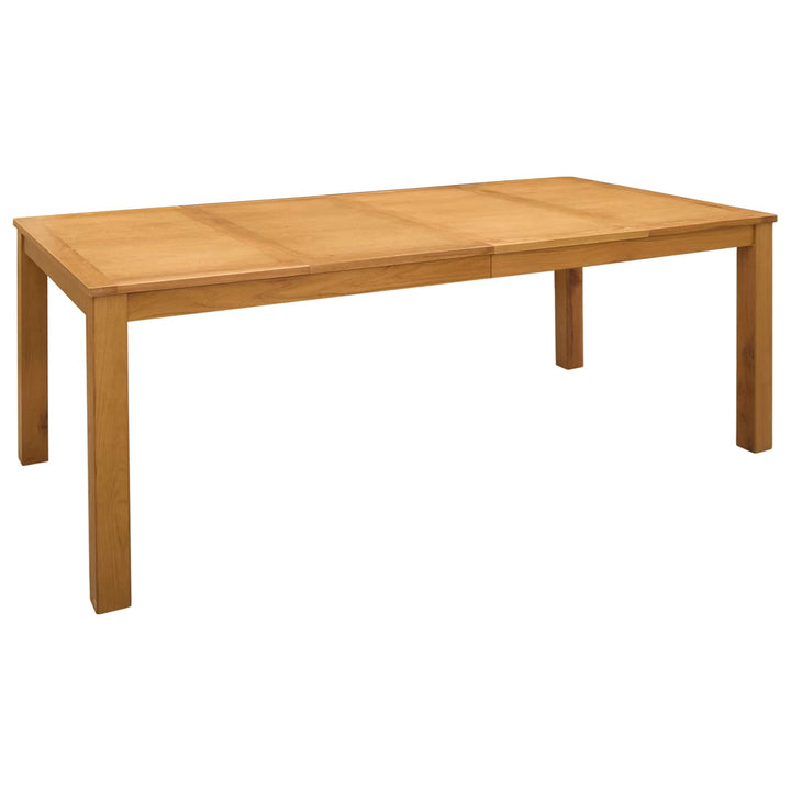 Spisestuesæt 7 stk. Beige Massivt Eg Træ