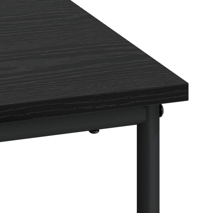 Skrivebord med opbevaring Sort eg 100 x 50 x 75 cm