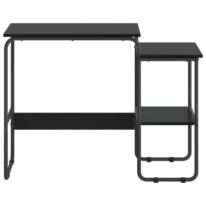 Skrivebord med opbevaring Sort eg 100 x 50 x 75 cm
