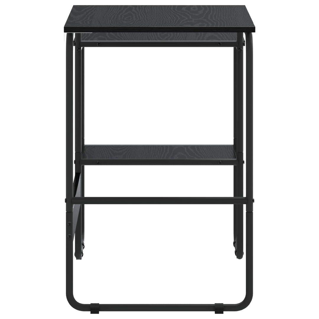 Skrivebord med opbevaring Sort eg 100 x 50 x 75 cm