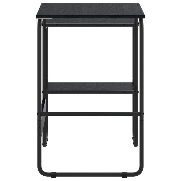 Skrivebord med opbevaring Sort eg 100 x 50 x 75 cm