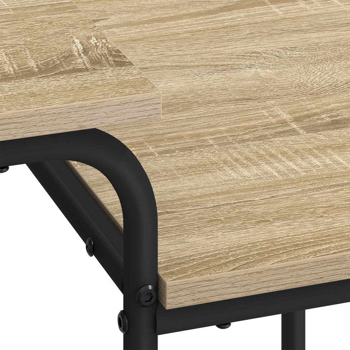 Skrivebord med opbevaring Sonoma-eg 100 x 50 x 75 cm