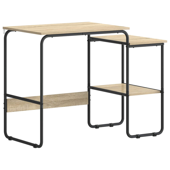 Skrivebord med opbevaring Sonoma-eg 100 x 50 x 75 cm