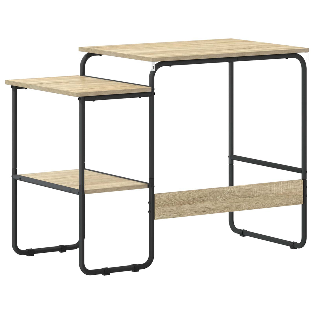 Skrivebord med opbevaring Sonoma-eg 100 x 50 x 75 cm