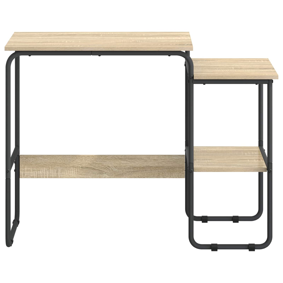 Skrivebord med opbevaring Sonoma-eg 100 x 50 x 75 cm