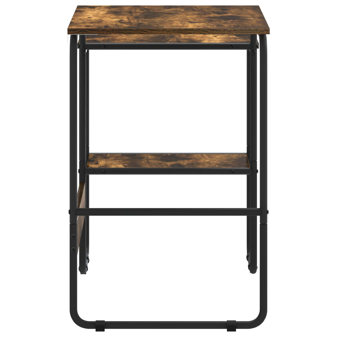 Skrivebord med opbevaring Røget eg 100 x 50 x 75 cm