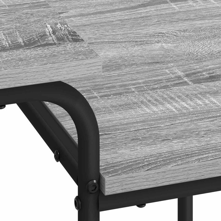 Skrivebord med opbevaring Grå Sonoma 100 x 50 x 75 cm