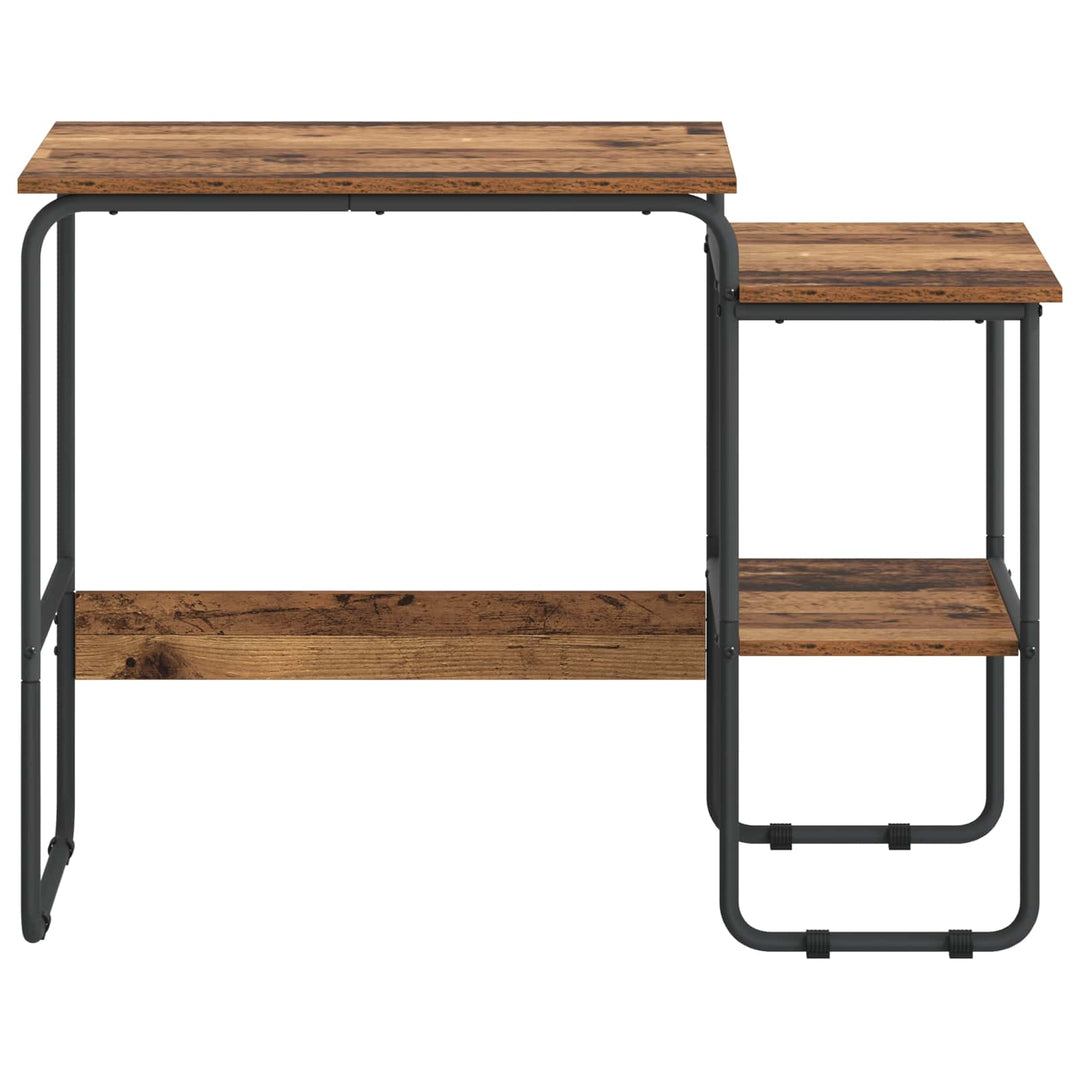 Skrivebord med opbevaring Egetræ 100 x 50 x 75 cm